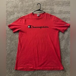 Champion Classic Red Short Sleeve Tee